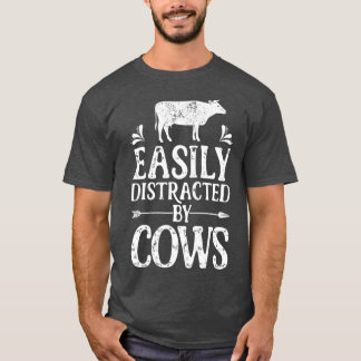 Gemakkelijk verstoord door Koeien Funny Koe boeren T-shirt