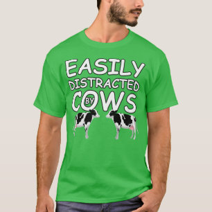 Gemakkelijk verstoord door Koeien, Kinder Koe boer T-shirt