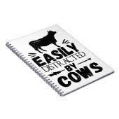 Gemakkelijk verstoord door Koeien Notitieboek (Rechterzijde)