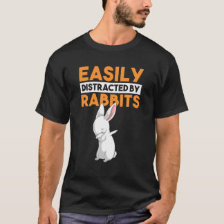 Gemakkelijk verstoord door konijnen Funny Dabbing  T-shirt