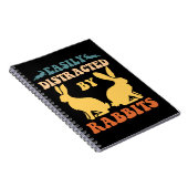 Gemakkelijk verstoord door konijnen notitieboek (Rechterzijde)