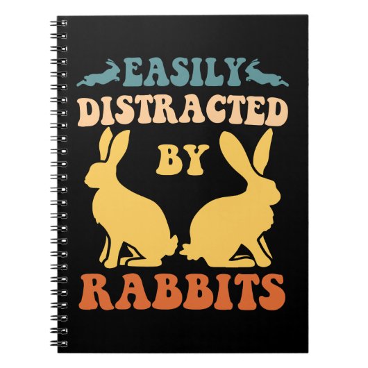 Gemakkelijk verstoord door konijnen notitieboek (Voorkant)