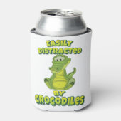 Gemakkelijk verstoord door krokodillen blikjeskoeler (Blikje Voorkant)