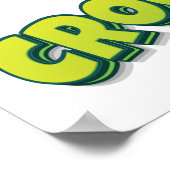 Gemakkelijk verstoord door krokodillen poster (Hoek)