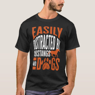 Gemakkelijk verstoord door mosterddieren en honden t-shirt
