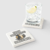 Gemakkelijk verstoord door Onderzetter van honden  (Zijkant)