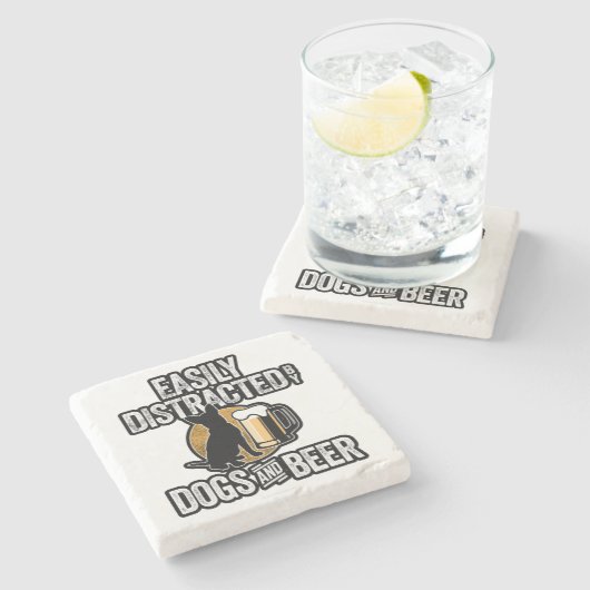 Gemakkelijk verstoord door Onderzetter van honden  (Zijkant)