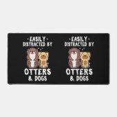 Gemakkelijk verstoord door otters en honden Funny Bureaumat (Voorkant)