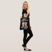 Gemakkelijk verstoord door otters en honden Funny  Tote Bag (Op model)