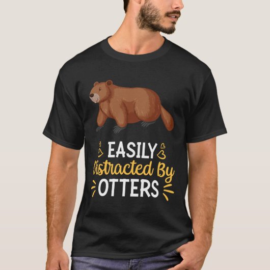 Gemakkelijk verstoord door otters t-shirt (Voorkant)