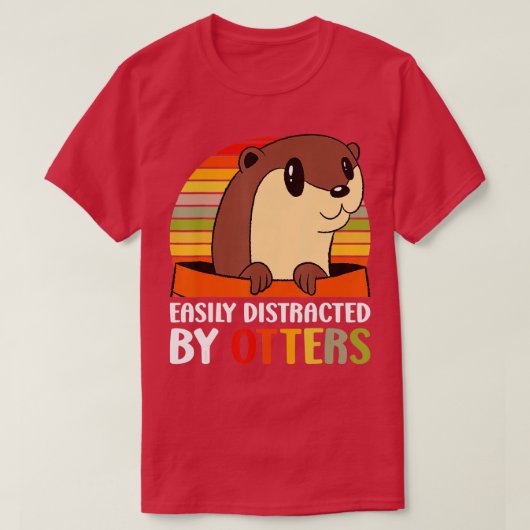 Gemakkelijk verstoord door otters t-shirt (Design voorkant)