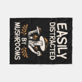 Gemakkelijk verstoord door paddenstoel fleece deken (Voorkant (Horizontaal))