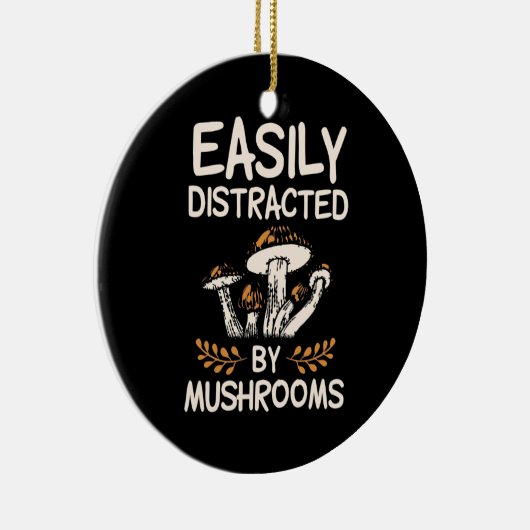 Gemakkelijk verstoord door paddenstoel keramisch ornament (Rechts)