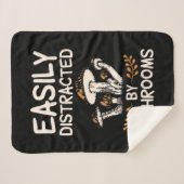 Gemakkelijk verstoord door paddenstoel sherpa deken (Voorkant (horizontaal))