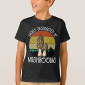 Gemakkelijk verstoord door paddenstoelen (morel) t-shirt (Voorkant)