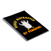 Gemakkelijk verstoord door pinguïns notitieboek (Rechterzijde)