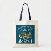 Gemakkelijk verstoord door Planten en katten Tote Bag (Voorkant)