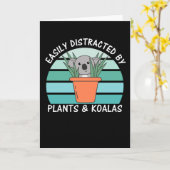 Gemakkelijk verstoord door Planten en Koalas-Plant Kaart (Gele Bloem)