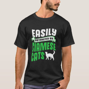 Gemakkelijk verstoord door Siamese kat T-shirt