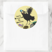Gemakkelijk verstoord door Sparklies Raven Ronde Sticker (Tas)