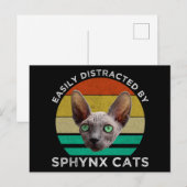 Gemakkelijk verstoord door synxkatten briefkaart (Voorkant / Achterkant)