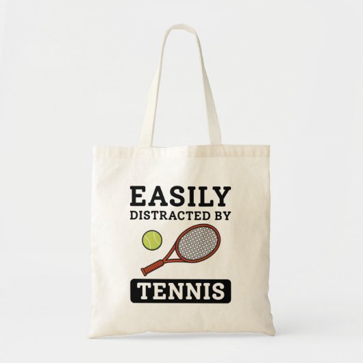 Gemakkelijk verstoord door tenis tote bag (Voorkant)