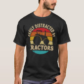 Gemakkelijk verstoord door tractoren Funny Farmer T-shirt (Voorkant)
