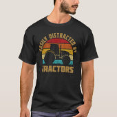 Gemakkelijk verstoord door tractoren Funny Farmer  T-shirt (Voorkant)