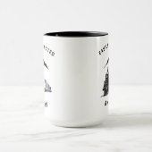 Gemakkelijk verstoord door treinen Funny Railroad  Mok (Midden)