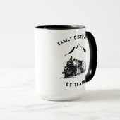 Gemakkelijk verstoord door treinen Funny Railroad  Mok (Voorkant rechts)