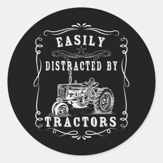 Gemakkelijk verstoord door trekkers die grappig on ronde sticker (Voorkant)