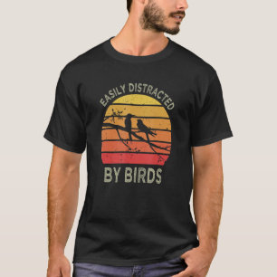 Gemakkelijk verstoord door vogelretro  vogelpest t-shirt
