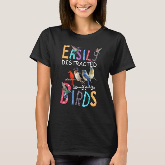 Gemakkelijk verstoord door vogels die klassieke vo t-shirt (Voorkant)