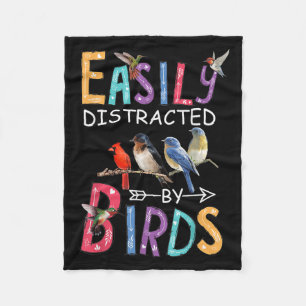 Gemakkelijk verstoord door vogels Funny Bird Fleece Deken