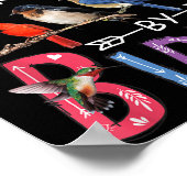 Gemakkelijk verstoord door vogels Funny Bird Poster (Hoek)