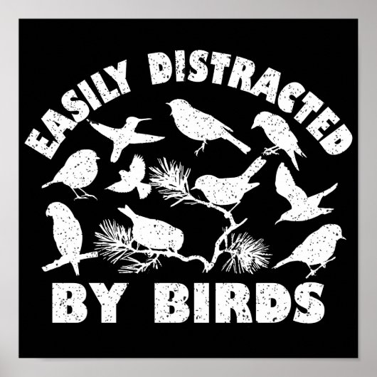 Gemakkelijk verstoord door vogels poster (Voorkant)