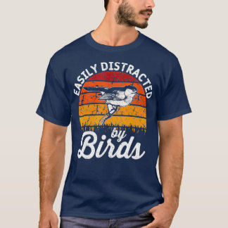 , gemakkelijk verstoord door vogels t-shirt