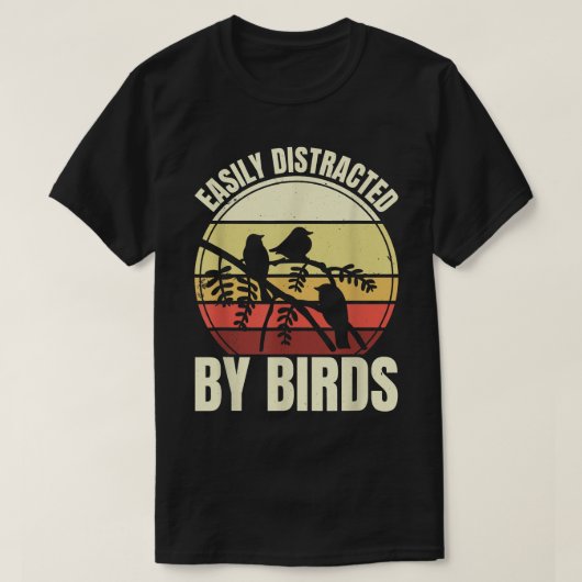Gemakkelijk verstoord door vogels, vogelwateren en t-shirt (Design voorkant)