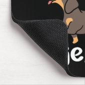 Gemakkelijk verstoord door Wieners Funny Dachshund Muismat (Hoek)