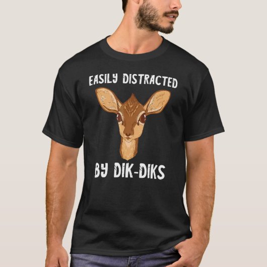 Gemakkelijk verstoorde Dik Dik Antelope Madoqua Di T-shirt (Voorkant)