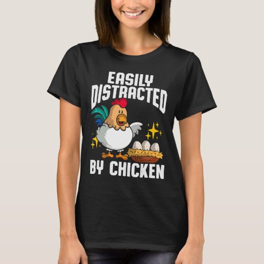 Gemakkelijk verstoorde kip t-shirt (Voorkant)