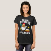 Gemakkelijk verstoorde kip t-shirt (Voorkant volledig)