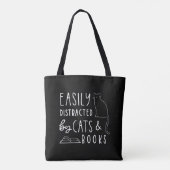 Gemakkelijk verstoorde kratten en boeken Funny Ca Tote Bag (Achterkant)