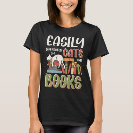 Gemakkelijk verstoorde kratten en boeken grappig t-shirt