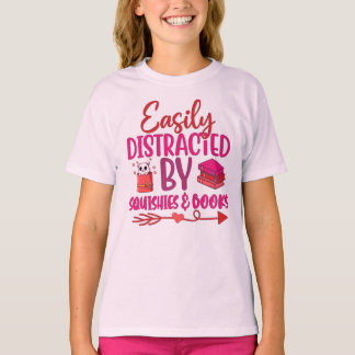 Gemakkelijk verstrooide squishies boeken t-shirt