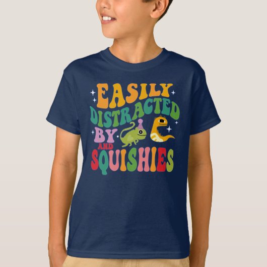 Gemakkelijk verstrooide squishies hagedis t-shirt (Voorkant)