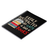 Gemakkelijk Vervormd door Katten en Boeken | Funny Notitieboek (Linkerzijde)