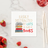 Gemakkelijk Vervormd door Katten en Boeken - Kat _ Servet (Insitu)