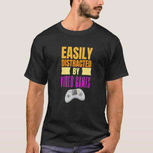 Gemakkelijk vervormd door videogames Gaming Nerd 1 T-shirt