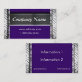 Gemakkelijk Visitekaartjes voor metaal in kleur wi (Voorkant / Achterkant)